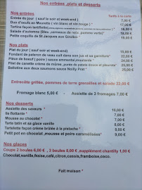 Menu du A l'Heure des Saveurs à Couches