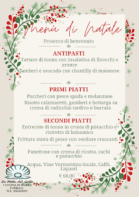 Menu du La Perla del Golfo à Follonica