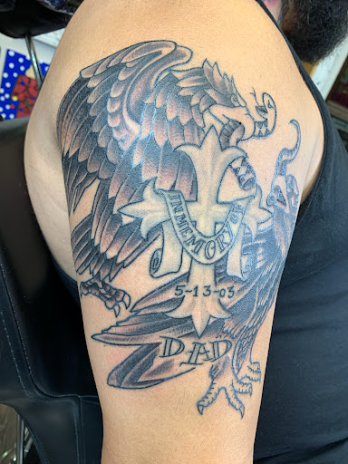 Explore rave tattoo ideas, creative tattoo ideas in Fall River, available at Indelible Ink Tattoo Studio 2.0