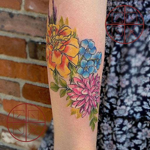 Explore dead inside tattoo ideas, creative tattoo ideas in Indianapolis, available at Golden Goose Tattoo Company
