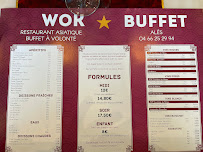 Menu du Wok Buffet Restaurant Asiatique à Alès