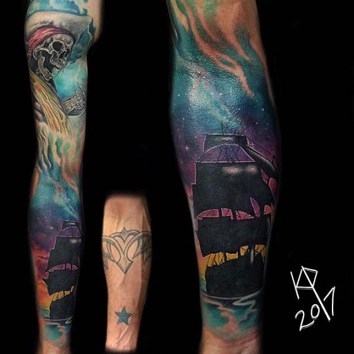 Explore lion cub tattoo ideas, creative tattoo ideas in Nashville, available at Titan Tattoo