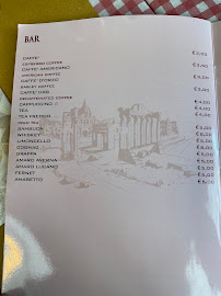 Il Giardino ai Fori à Rome menu