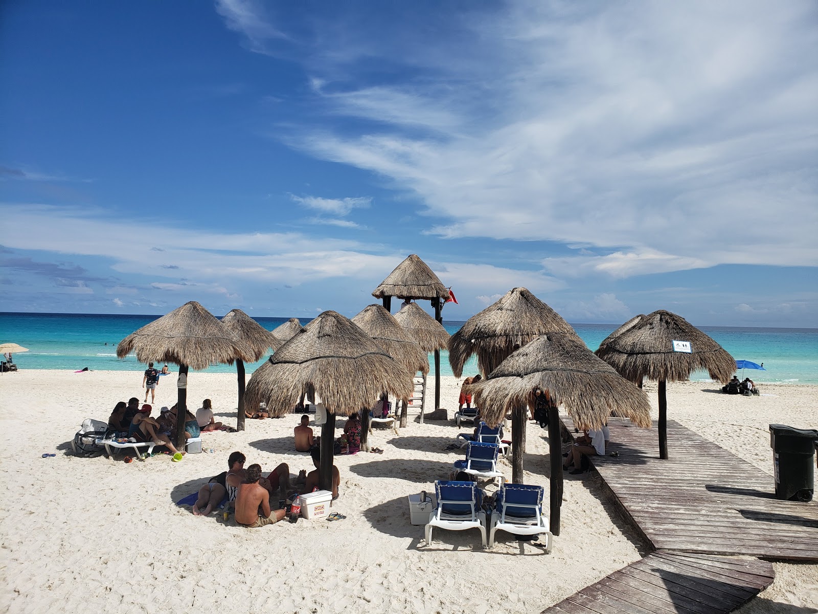 Photo of Chacmool Beach and the settlement