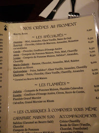 Crêperie Crêperie bretonne, fleurie... de l'épouse du marin à Paris (le menu)