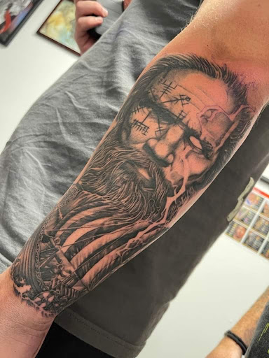 Explore shrek tattoo ideas, creative tattoo ideas in Roanoke, available at Valkyrie Tattoo Studio
