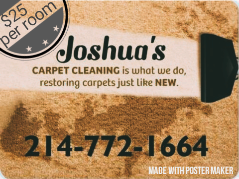 Carpet cleaning Dallas texas 25 per room