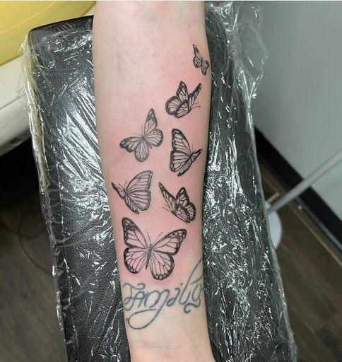 Explore swallow tattoo ideas, creative tattoo ideas in North Billerica, available at Blackbird tattoo co.