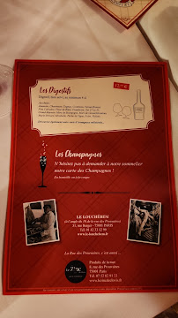 Restaurant français Le Louchebem à Paris - menu / carte