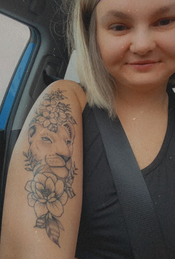 Explore women thigh tattoo ideas, creative tattoo ideas in Bristol, available at Utopia Tattoo, Piercing and PMU