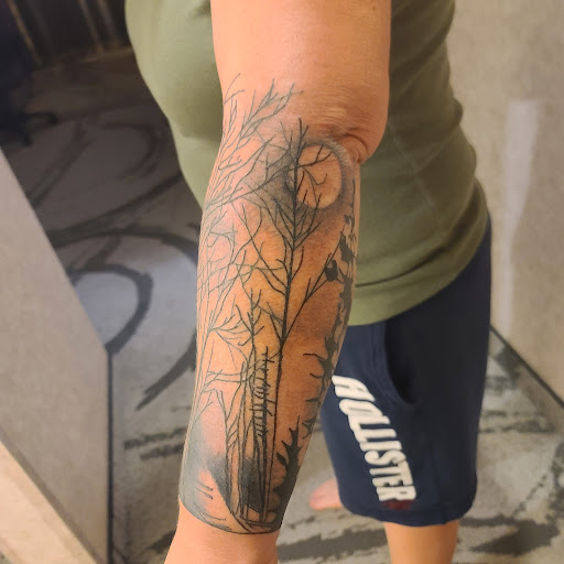 Explore new life tattoo ideas, creative tattoo ideas in Fresno, available at American High Voltage Tattoo