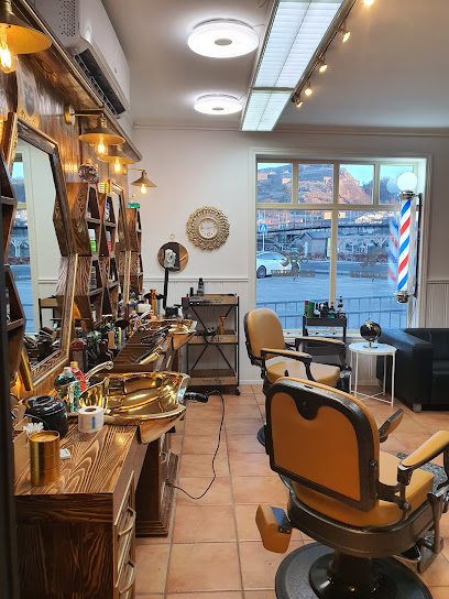 Golden barbershop