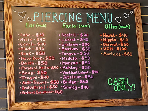 Find tattoo business card ideas for your next unique tattoo in El Paso at Mesa Street Tattoo