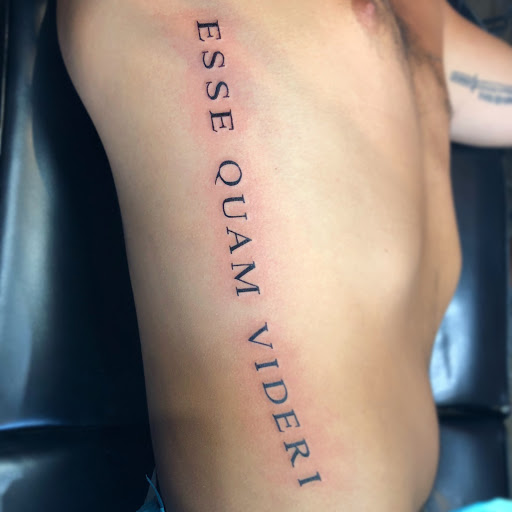 Explore no regrets tattoo ideas, creative tattoo ideas in Atlanta, available at Empyrean Tattoo Studio