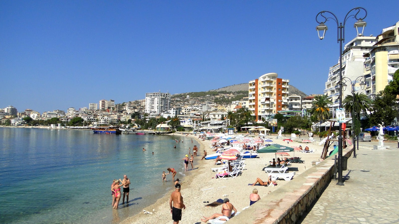 Foto af Saranda beach med høj niveau af renlighed