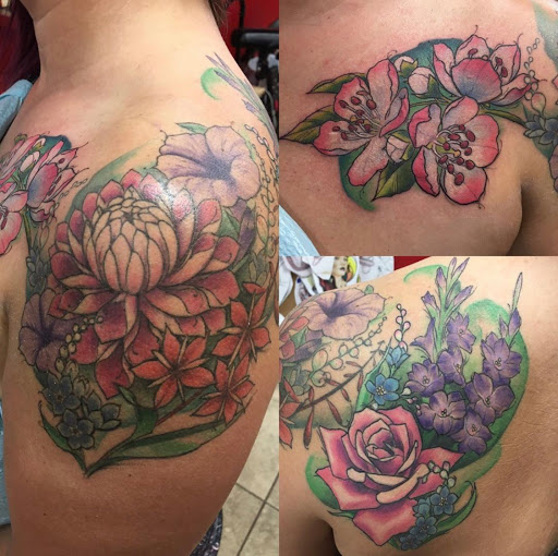 Explore motocross tattoo ideas, creative tattoo ideas in Katy, available at Artistic Impressions Tattoo Studio