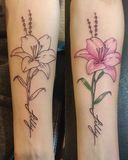 Explore tattoos for your son ideas, creative tattoo ideas in Copperas Cove, available at Black Moon Tattoo Company