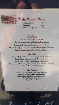 Restaurant Au Fil du Temps à Brantôme en Périgord - menu / carte