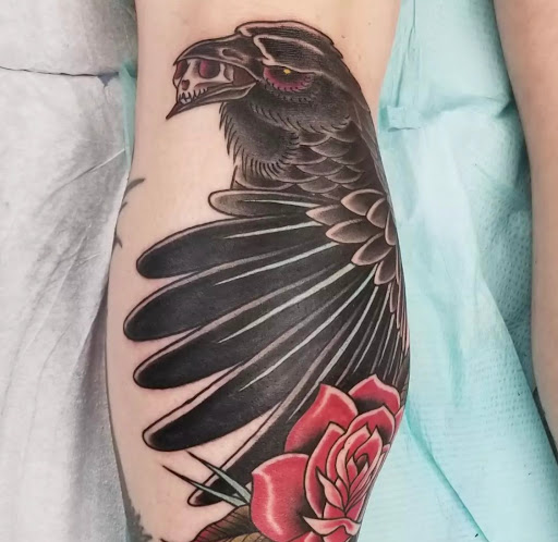 Explore cover up tattoo ideas for upper arm, creative tattoo ideas in Huntington Beach, available at Mechanical Concept Tattoo