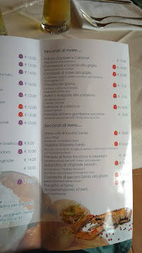 Menu du LA TERRAZZA alla Marmorata à Santa Teresa Gallura