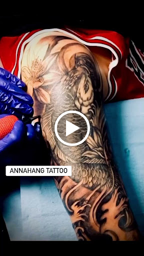 Explore solar eclipse tattoo ideas, creative tattoo ideas in Garden Grove, available at Anna Hang Tattoo