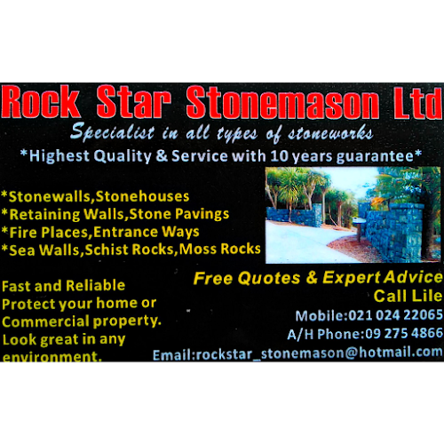 Reviews of Rock Star Stonemason Ltd in Clarks Beach - Construction company
