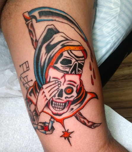 Tattoo Shop «Two Headed Dog Tattoo Studio», reviews and photos, 189 Changebridge Rd #3, Montville, NJ 07045, USA