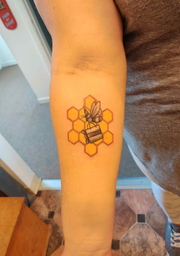 Explore witch broom tattoo ideas, creative tattoo ideas in Hebron, available at Explosive Ink Tattoo