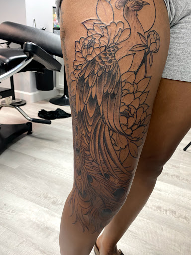 Explore aztec sleeve tattoo ideas, creative tattoo ideas in Wake Forest, available at Revelation Ink Tattoo and Piercing