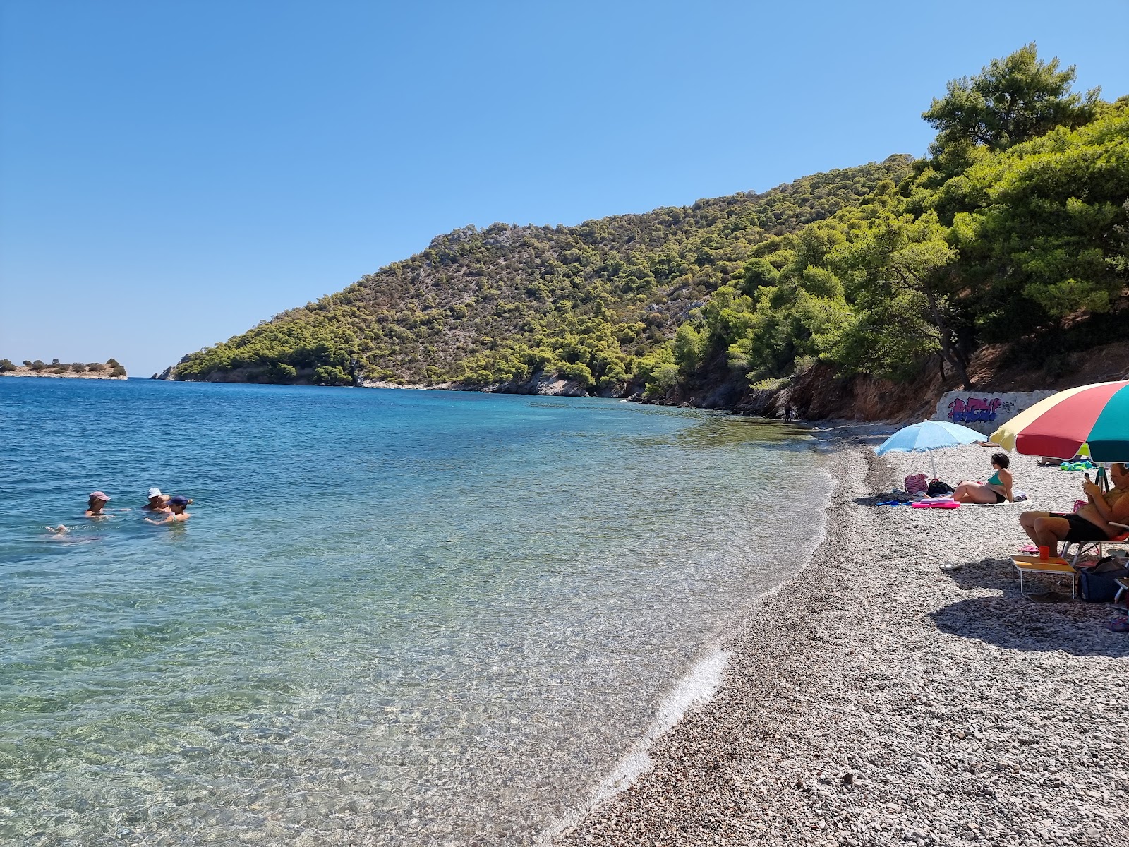 Foto af Siderona beach med let fin sten overflade