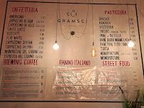 Menu / carte de Café Gramsci à Brescia