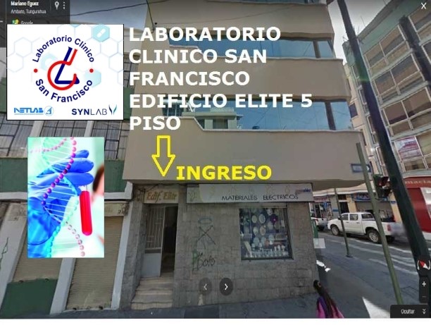 Opiniones de Laboratorio Clínico San Francisco en Ambato - Laboratorio