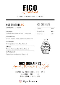 Carte du Figo - Lunch, Brunch & Café à Lyon