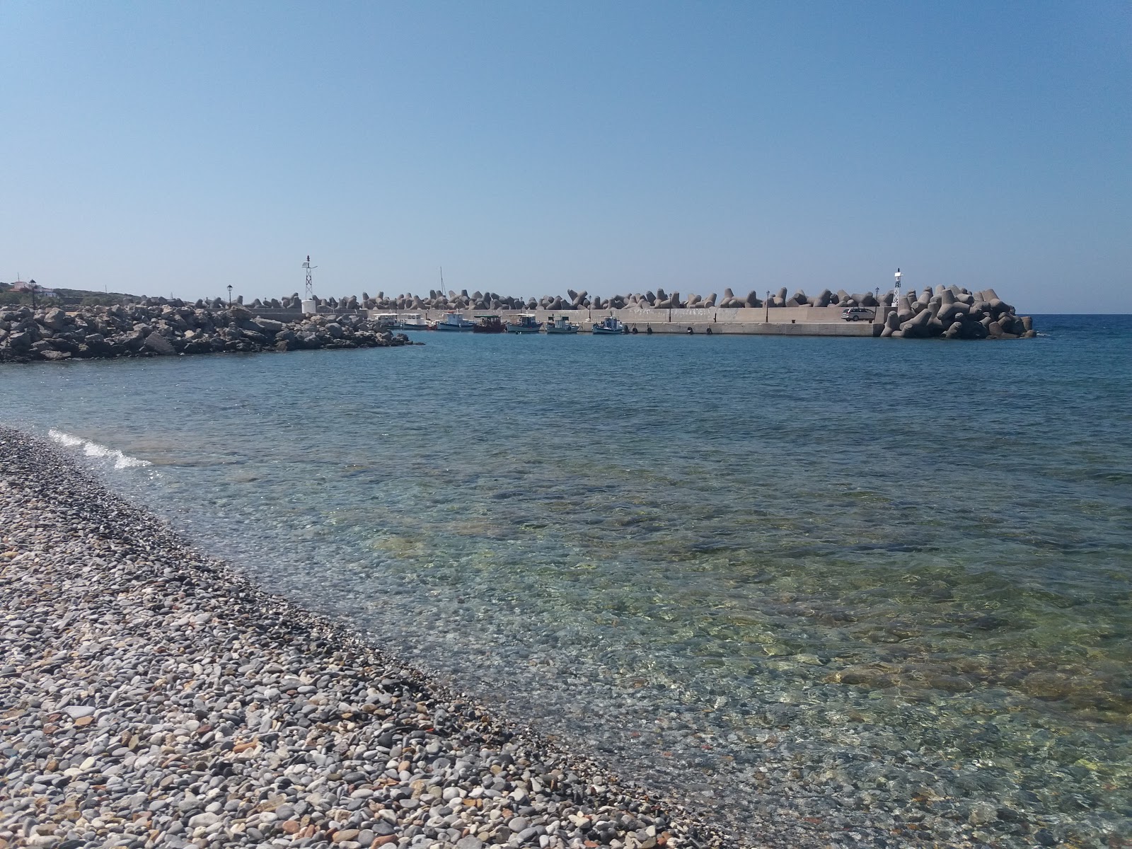 Photo of Milatos Port Beach with very clean level of cleanliness