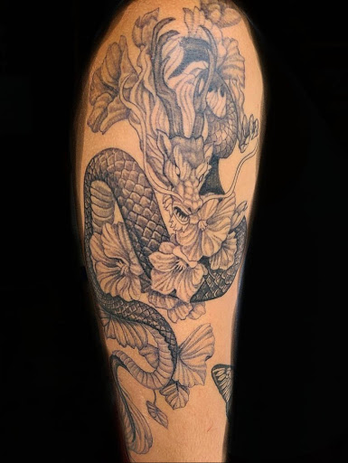 Explore pumpkin tattoo ideas, creative tattoo ideas in Stuart, available at Tiger Shark Tattoo Studio
