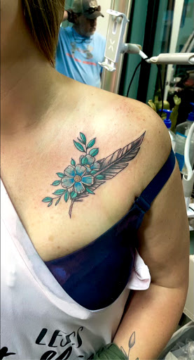 Explore weed leaf tattoo ideas, creative tattoo ideas in Meridian, available at Creative Pain Tattoo Studio
