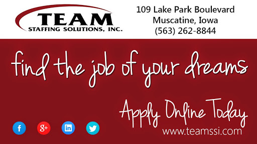 Employment Agency «Team Staffing Solutions, Inc.», reviews and photos, 109 Lake Park Blvd, Muscatine, IA 52761, USA
