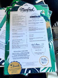 Manfred à Paris menu
