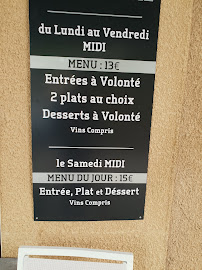 Restaurant Café du commerce à Rieux-Minervois carte