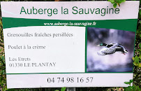 Menu du Auberge La Sauvagine à Le Plantay
