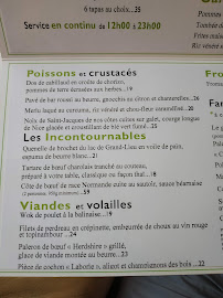 Restaurant français Le 1 à Nantes (la carte)