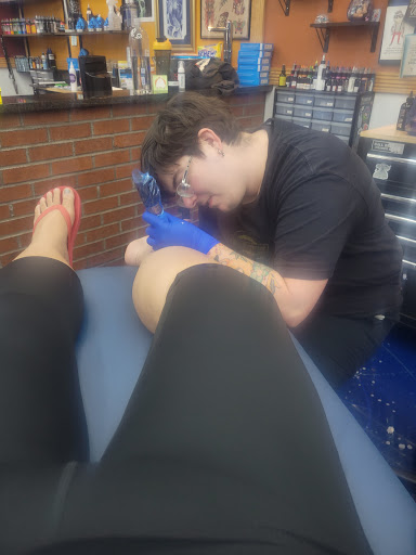 Explore star tattoo cover up ideas, creative tattoo ideas in Virginia Beach, available at Blue Horseshoe Tattoo & Piercing