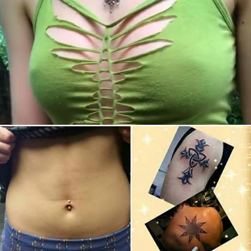 Explore afro tattoo ideas, creative tattoo ideas in Elko, available at Custom Tattoos and Body Piercing Studio