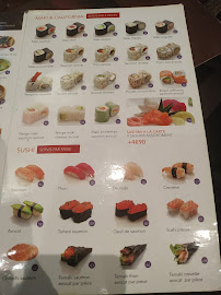 Restaurant japonais Sashimi bar à Paris (la carte)