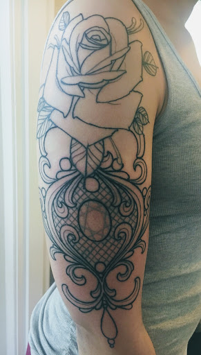 Explore pectoral tattoo ideas, creative tattoo ideas in Berkeley, available at Berkeley Tattoo