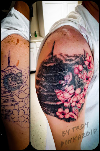 Explore cross tattoo ideas for men, creative tattoo ideas in Kingsport, available at Ink-a-zoid Tattoos & Piercings