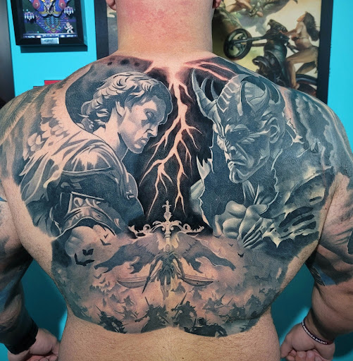 Explore latitude longitude tattoo ideas, creative tattoo ideas in Hopkinsville, available at Regeneration Tattoo Gallery