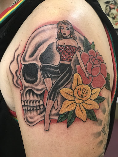 Explore taurus tattoo ideas for females, creative tattoo ideas in Chandler, available at Classic Tattoo