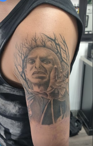 Explore disney tattoo sleeve ideas, creative tattoo ideas in Kissimmee, available at Precision Ink Tattoo Company