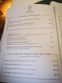 Restaurant Restaurant Léon de Lyon à Lyon (la carte)